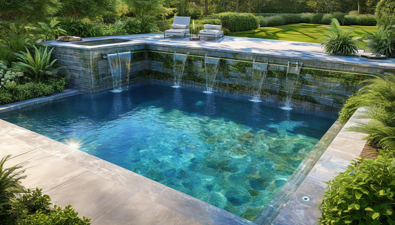 Sparkling clean pool after Fred's service